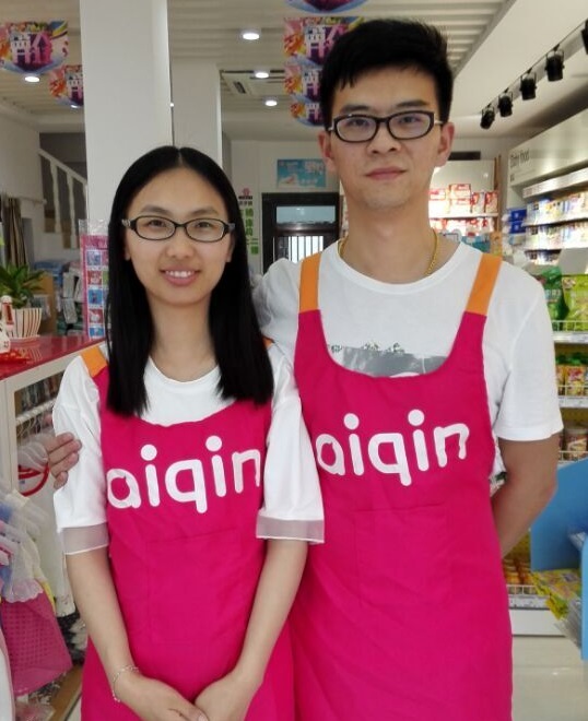 圖1:江陰加盟商沈佳偉和妻子周潔